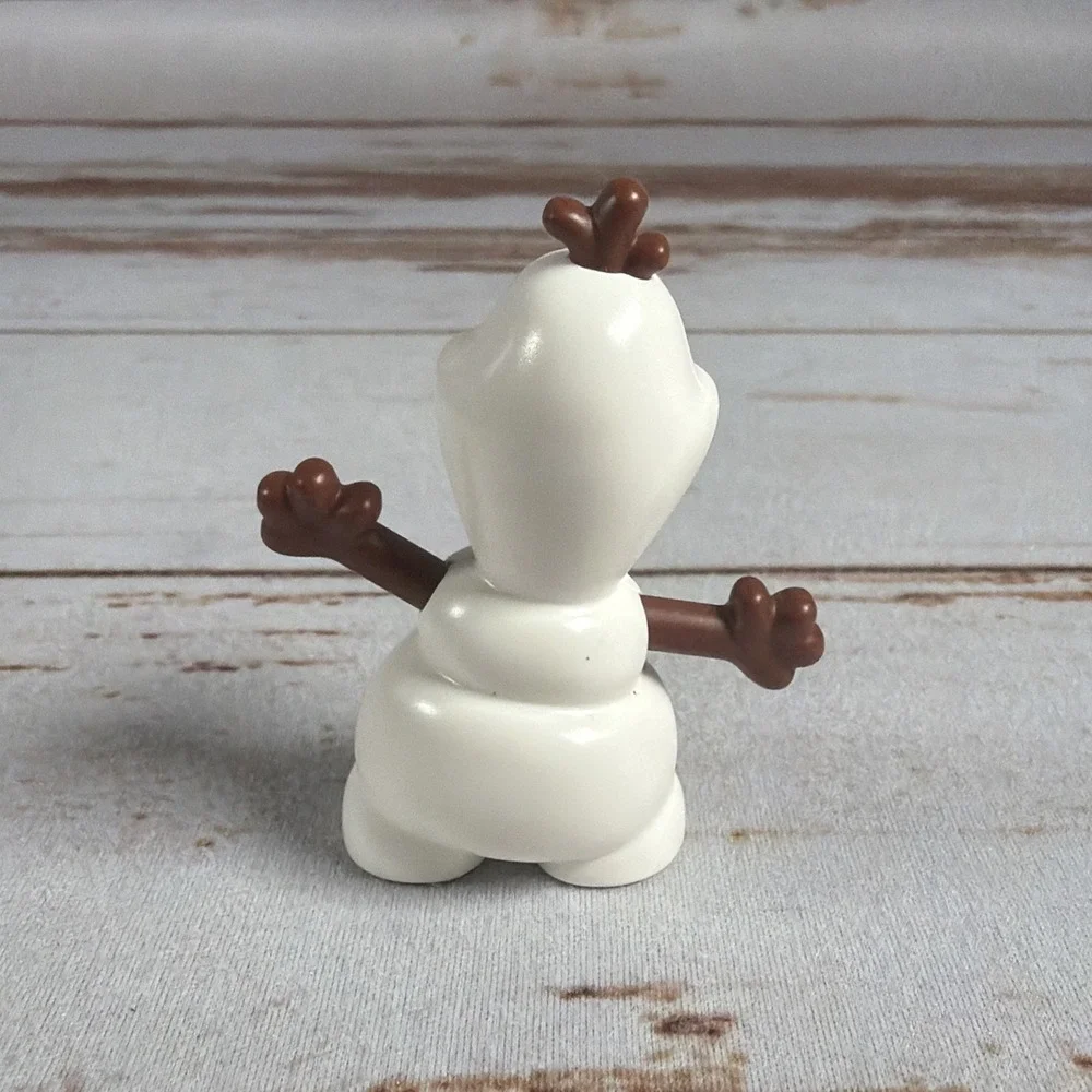 Lego Duplo Disney Frozen Olaf 2.25" Figure Snowman Cake Topper Used - Picture 2 of 3